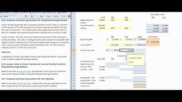 BUAD364 - Problem 8-39 and 8-40 (Production Report FIFO Method).mp4