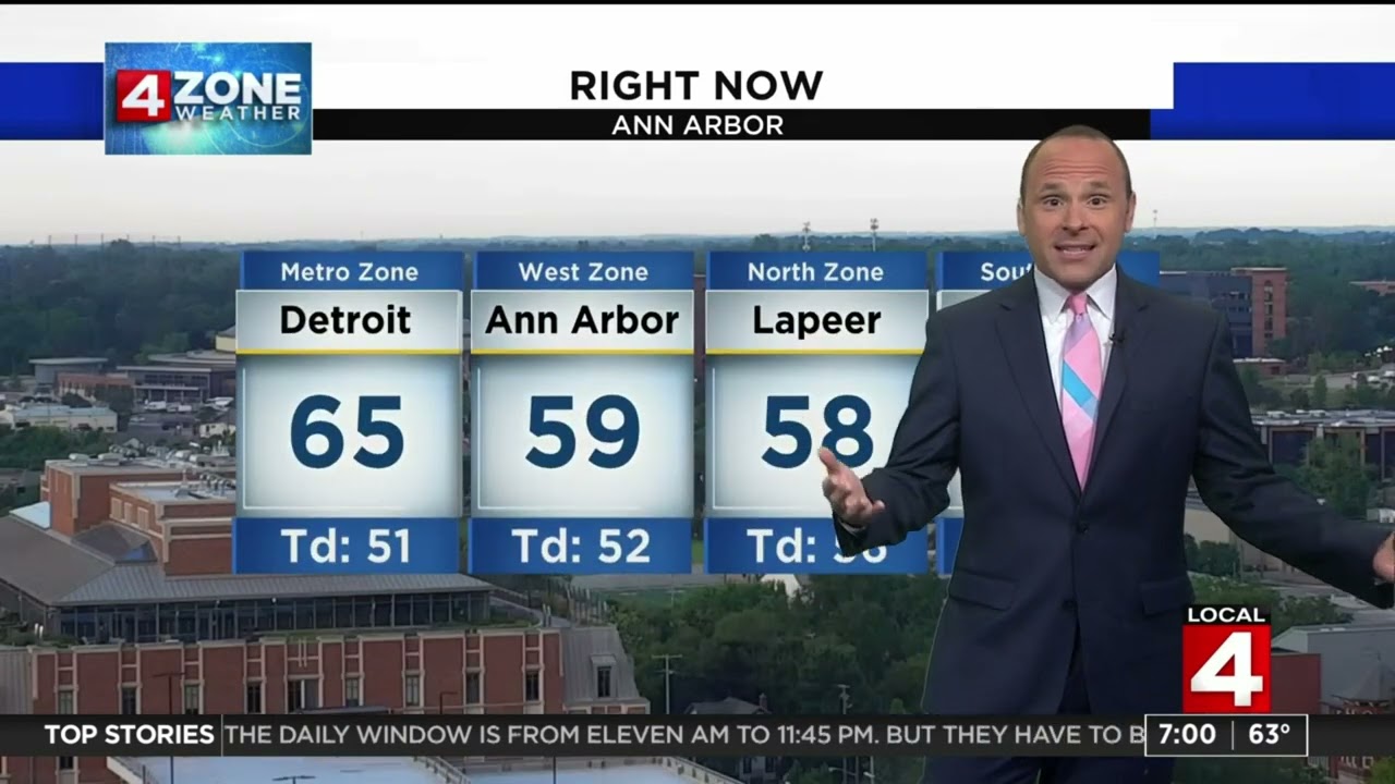 WDIV Local 4 News Local4Caster First Weather Headlines 7 00 AM 