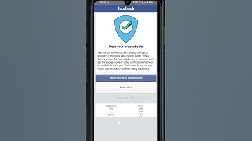 Keep your account safe Problem Solve Enable two-factor authentication Facebook 😭😭