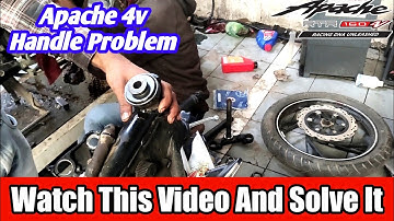 TVS Apache 4v 200/160 Handle Ball Problem | How To Change Ball Racer/ Cone Set In Hindi #apache_rtr