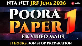Final Paper-1 Revision 🔥| Paper 1 Ke 10 Units Ek Hi Class Mein