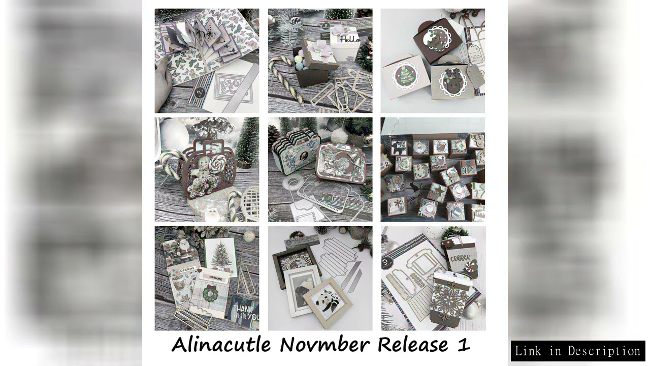 Alinacutle 2025 November Release Christmas Candy Box Holiday Metal Cutting Dies Cut Scrappbooking Ha