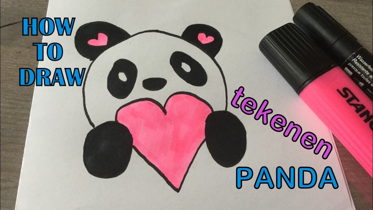 Beste 🐼 😍 TEKENEN voor beginners | Hoe TEKEN je een SCHATTIGE PANDA NH-61