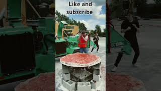 pizza with big tools Mr beast