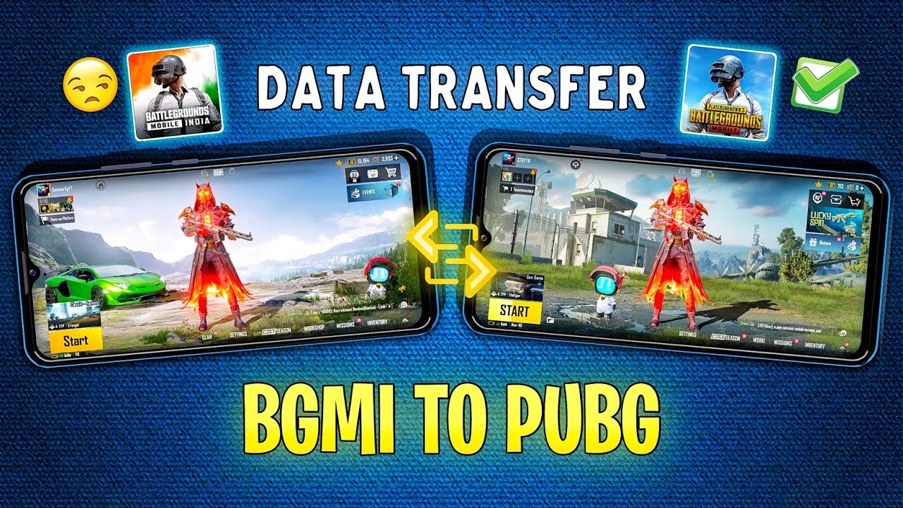 😵 New Trick ! How To Transfer Data BGMI To PUBG MOBILE