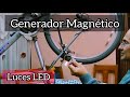 Luz por Induccion Magnetica ( con una bicicleta)--Luz de indução magnética (com uma bicicleta)