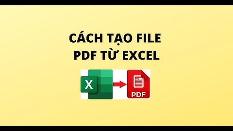 Hướng dẫn cách lưu file pdf từ excel