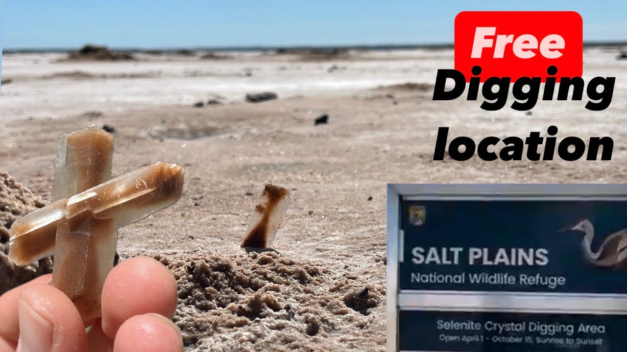 FREE Crystal Digging Spot in Oklahoma | RARE Salt Plains Selenite