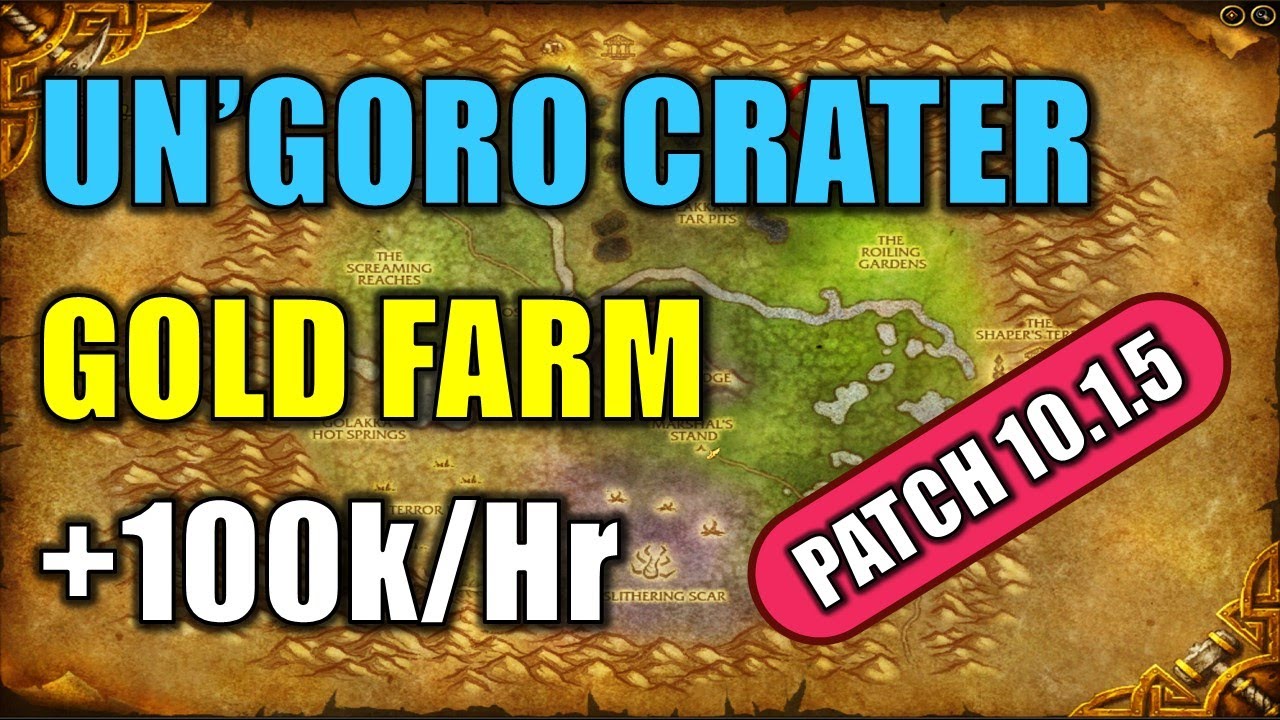 Wow Gold Farm Ep.36 | Un'Goro Crater Gold Farm | +100k / Hour - YouTube