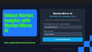 Market Mirror AI (Reveals Your Competitor's Blind Spots) screenshot 3
