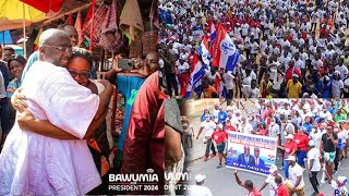 Mammoth Welcome As Oti declear Holiday to Celebrate The Arrival Of Dr. Bawumia.. Massive Support ...