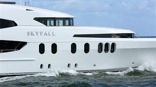 SKYFALL Superyacht Leaves Fort Lauderdale