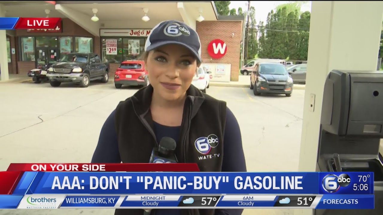 AAA advises against 'panic-buying' gasoline