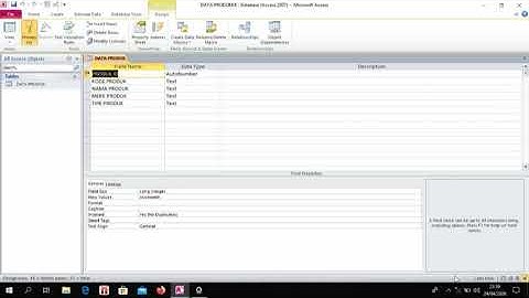 Membuat "Query" beserta "Form Wizard" di MS. ACCES 2007