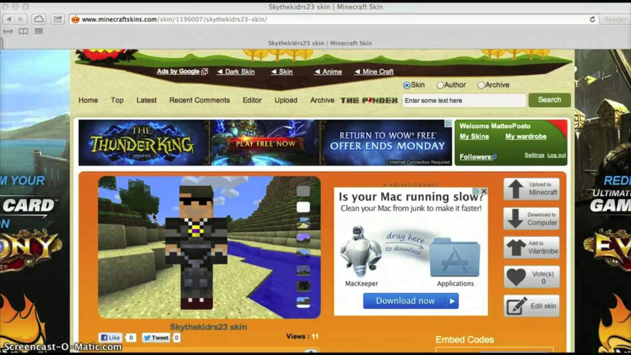 How to get a skin from skindex YouTube