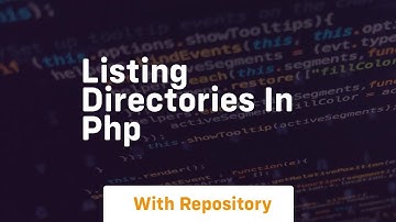 Listing directories in php