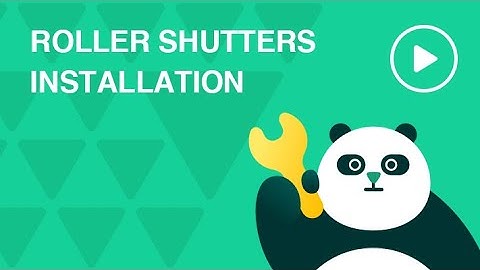 How to install aluminum roller shutters ULE PANDA v1.0