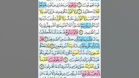 تيسير حفظ سورة هود بالتكرار الوجه الخامس الآيات ( 29-37) مكرر 5 مرات بصوت الشيخ عبد الباسط