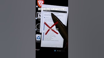 OPTIMIZE YOUR WINDOWS PART 1 - DISABLING ANIMATIONS #shorts #techtok #pc #tech #windows11 #windows