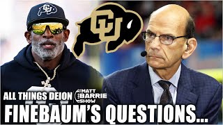 🚨 WAIT, WHAT 🚨 Paul Finebaum FEELS AWKWARD talking about Deion Sanders! | The Matt Barrie Show