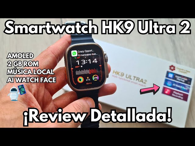 HK9 Ultra 2 AMOLED Smart Watch 2024 Gen 3 reloj inteligente hombre Series 9  ChatGPT NFC