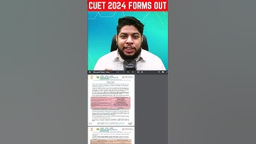 CUET 2024 Application forms out 🔥 Important Dates 📅 #shorts