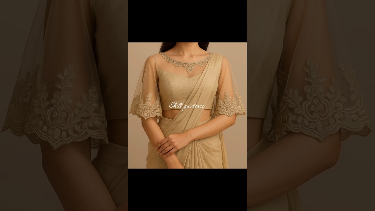❤️🤞Stylish Blouse Baju Design | Trending Net Sleeves for Saree❣️ । 