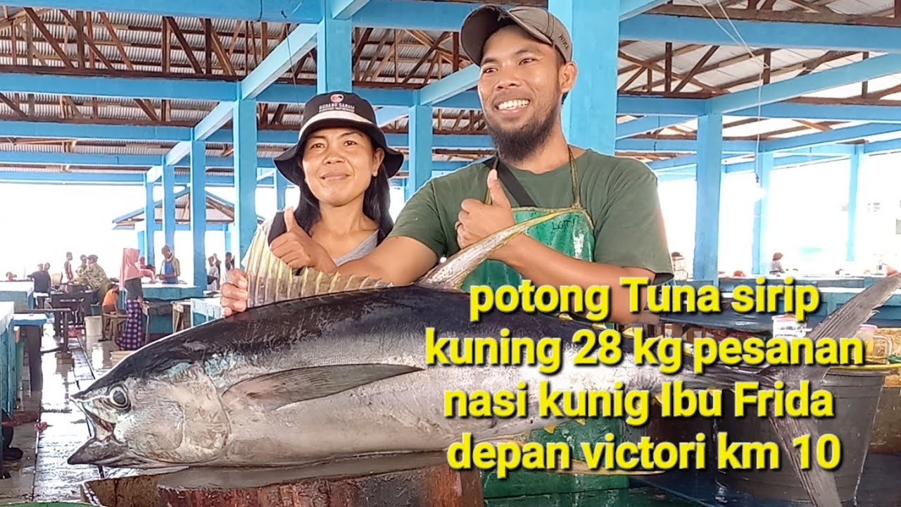 ⁣eksekusi Tuna sirip kuning 28 kg Pesanan Ibu frida