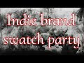 Indie brand swatch party  mba cosmetics winklerry beauty  more indie