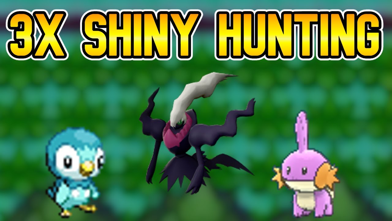 3x Full Odds Shiny Hunting! - BDSP Darkrai | ORAS Mudkip | Platinum Griefcase