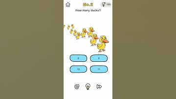 Brain out level 2 / How many ducks ?