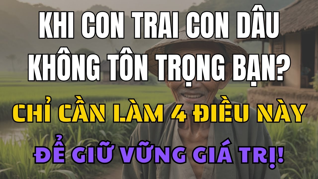 Outline Video Khi con trai, con dâu không tôn trọng Chỉ cần làm 4 điều này để giữ vững giá trị của mình.