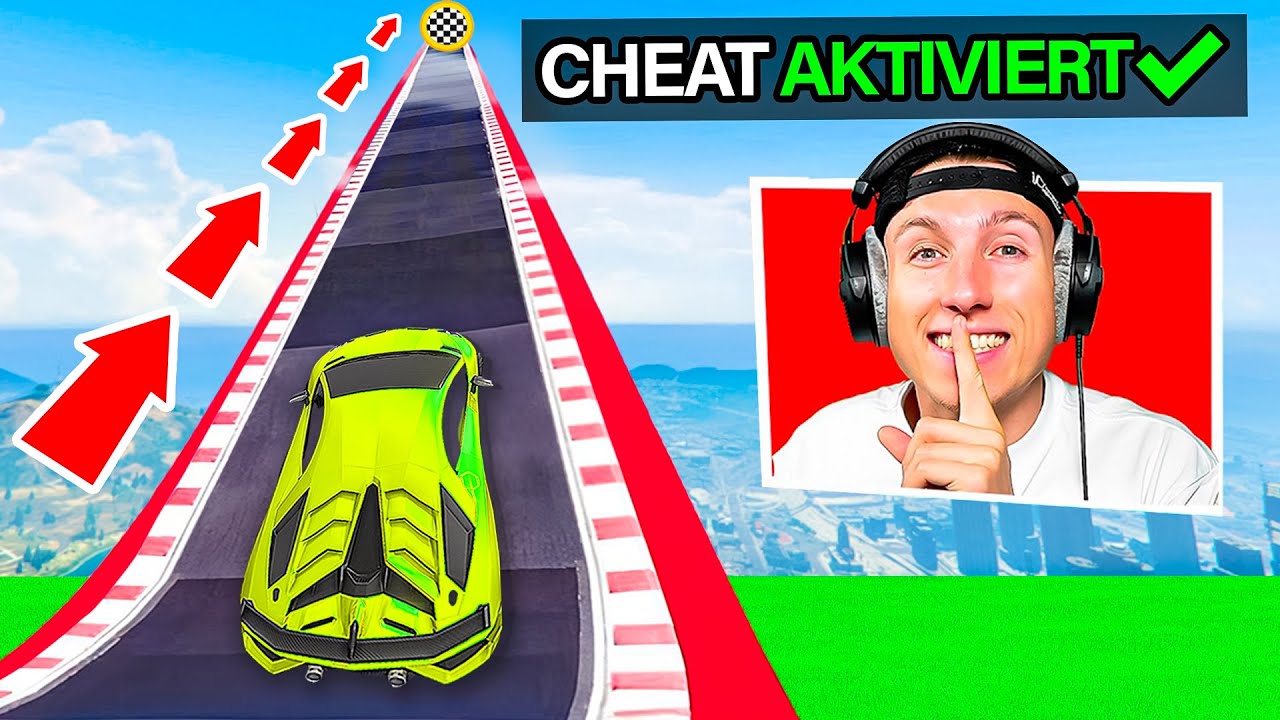 Ich CHEATE HEIMLICH im 90° RAMPEN EXPERIMENT in GTA 5! 😂