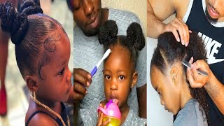Dads Do Their Daughters Hair! Top Hairstyles for Kids Compilation! Braids, Ponytails & Twists Ideas