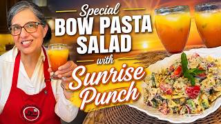 🌞 Special Bow Pasta Salad with Sunrise Punch | Easy Summer Lunch Recipe | Teji's Kitchen