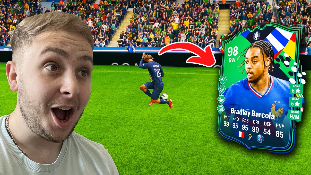 98 Barcola Path To Glory Is Going To Destroy FC24🔥
