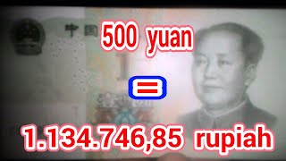 TERJAWAB! 500 yuan berapa rupiah
