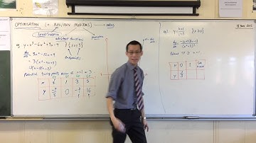 Max/Min Problems (3 of 3: Finding the Maximum point of more complex equations)