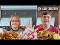 We tried slim chickens in ankeny iowa visiting my sister  craig and josie   mail time