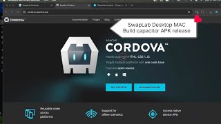 Build Cordova Release APK & AAB on macOS | SwapLab Desktop screenshot 4