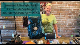 Women’s Ultralight Pack – Camino de Santiago Shoulder Season (2023) – Chemin Du Puy (Via Podiensis)