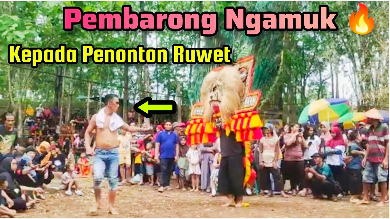 Ganas Lurr ‼️ Pembarong Reog Ponorogo Ngamuk Ketika Diganggu Penonton Ruwet dan Rese..