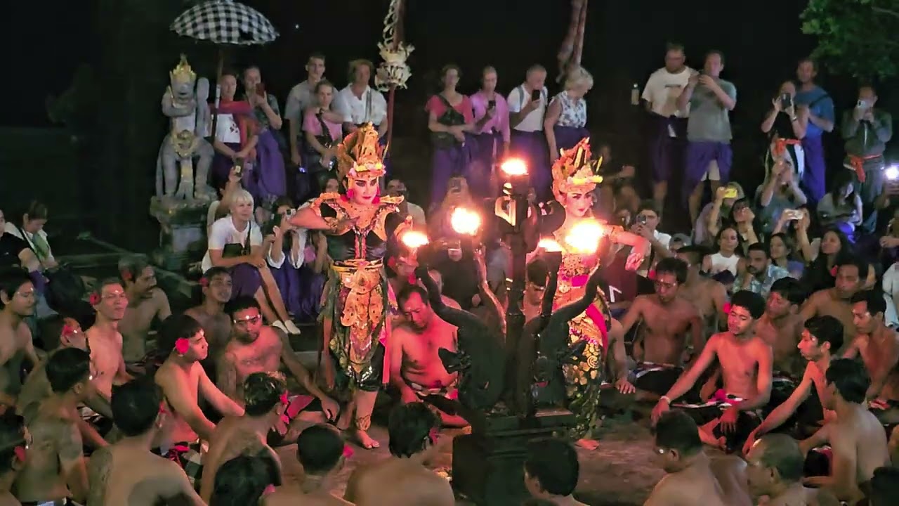KCecak And Fire Dance show at Uluwatu Temple at Bali, Indonesia