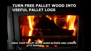 THE BEST WAY TO BURN PALLET WOOD!