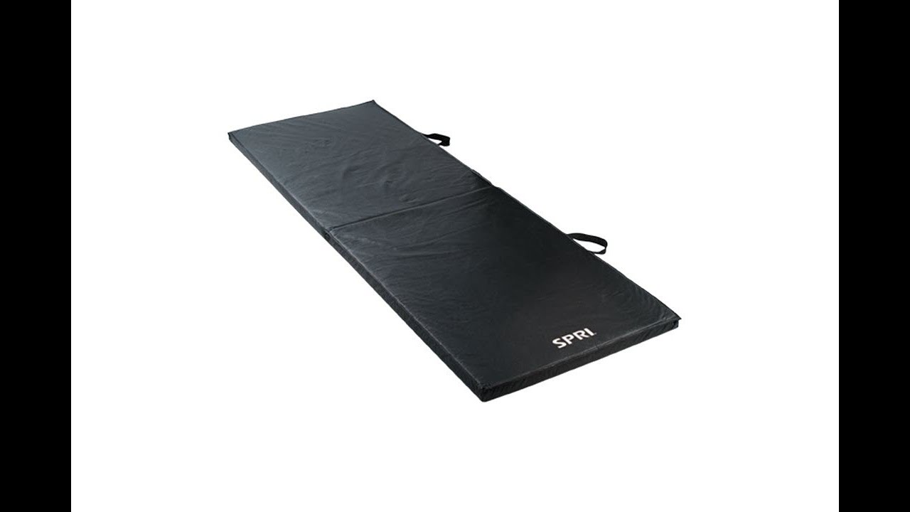 Bi-Fold Folding Exercise Mat - Black