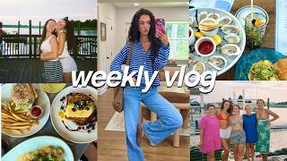 week in my life vlog | bridal shower, beach trip, seeing friends