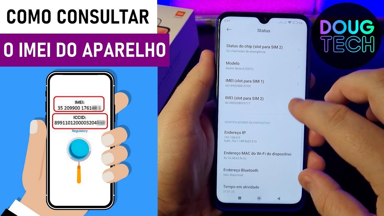 Como encontrar o IMEI e Verificar BLOQUEIO no Xiaomi - YouTube
