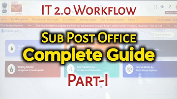 SO Working Procedure in Telugu || IT2.0 SO "C" Class Workflow | Sub Post Office Full Video ||