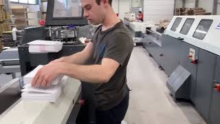 JMD Superbinder-7000M perfect binding system operating in Europe #JMD #bookbinding