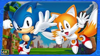 Sonic Origins Plus ⁴ᴷ Sonic The Hedgehog 100% Sonic & Tails Gameplay, All 7 Emeralds, Ultrafix